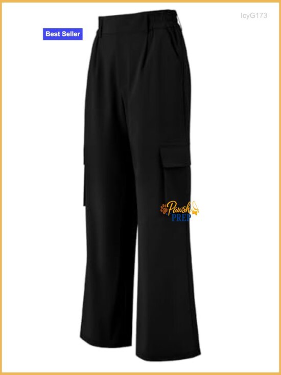 Lightweight High Waisted Cargo Pants Baggy Fit for Hiking Travel - Picture 3 of 7